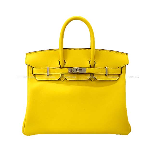 HERMES エルメス バーキン25 ジョーヌナプル (ジョーヌナポリ) スイフト シルバー金具 ハンドバッグ D刻印 新品(HERMES Birkin25 Jaune de Naples Veau Swift Silver HW Handbag[BRAND NEW][Authentic])【あす楽対応】#yochika