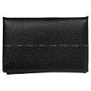 HERMES エルメス カルヴィ 黒 (ブラック) エプソン シルバー金具 カードケース W刻印 新品(HERMES Calvi Noir (Black) Veau Epsom Silver HW card holder[BRAND NEW][Authentic])【あす楽対応】#yochika