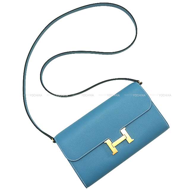 HERMES エルメス コンスタンスロング トゥーゴー ニューブルージーン エバーカラー(エヴァーカラー) ゴールド金具 長財布 B刻印 新品(HERMES Constance Long To Go wallet New Bleu Jean Evercolor Gold HW long wallet[BRAND NEW][Authentic])【あす楽対応】#yochikaのサムネイル