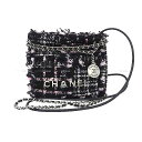 CHANEL Vl Vl22 ~j }gbZ _`[t `F[  (ubN)/ (zCg)/sN cC[hXpR[ AeB[NVo[ AS3880 V_[obO (CHANEL 22 Mini Matelasse Chain Noir/Blanc/Pink Tweed Sequins Shoulder bag)