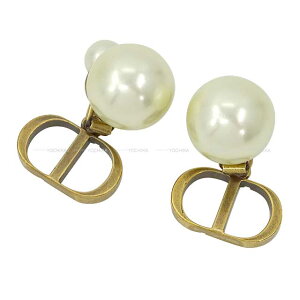 Christian Dior ꥹǥ ȥ饤Х å ѡ ƥɶ  (Christian Dior Tribales Clip Pearl Antique Gold HW earrings[BRAND NEW][Authentic])ڤб#yochika