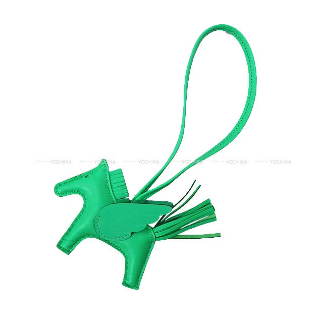 HERMES エルメス ロデオ ペガサス PM ソーグリーン SO GREEN ヴェールコミック アニューミロ(ラム) バッグチャーム B刻印 新品(HERMES Rodeo Pegasus PM SO GREEN Vert comics Agneau Milo bag charm[BRAND NEW][Authentic])【あす楽対応】#yochikaのサムネイル