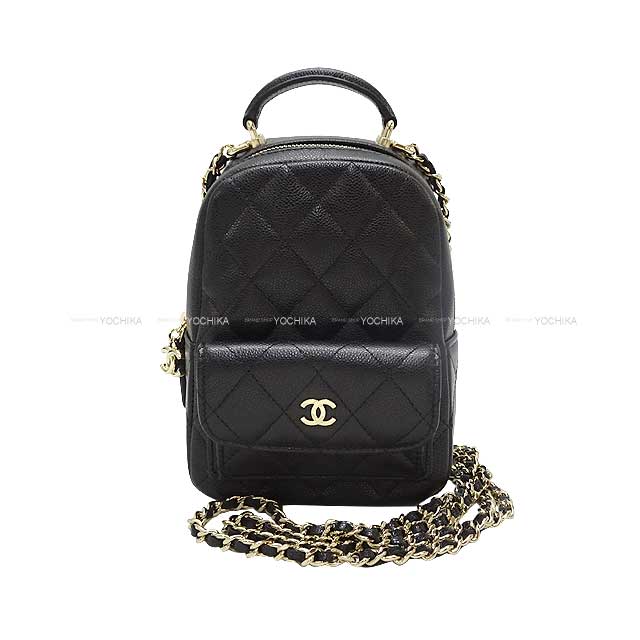 シャネル CHANEL シャネル マトラッセ ココマーク チェーン カードケース 黒 (ブラック) グレインドカーフ(キャビアスキン) シャンパンゴールド金具 AP3753 リュック・デイパック 新品(CHANEL Matlasse COCO Mark Chain Card case Noir Graind Calf(Caviarskin) Backpack)