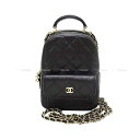 CHANEL Vl }gbZ RR}[N `F[ J[hP[X  (ubN) OChJ[t(LrAXL) VpS[h AP3753 bNEfCpbN Vi(CHANEL Matlasse COCO Mark Chain Card case Noir Graind Calf(Caviarskin) Backpack)