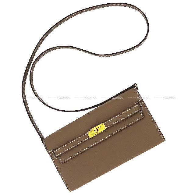 HERMES エルメス ケリーウォレット ロング トゥーゴー エトープ (エトゥープ) エバーカラー(エヴァーカラー) ゴールド金具 長財布 B刻印 新品(HERMES Kelly Wallet Long To Go Etoupe Evercolor Gold HW long wallet[BRAND NEW][Authentic])【あす楽対応】#yochikaのサムネイル