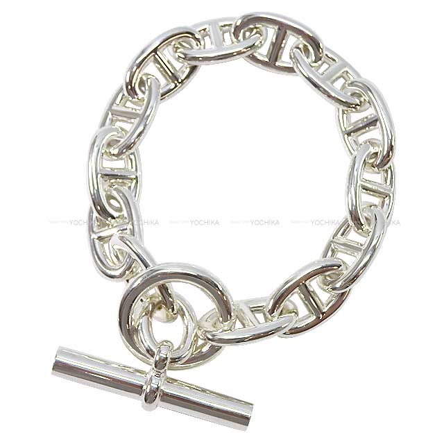 HERMES エルメス シェーヌダンクル TGM 13コマ シルバー925 ブレスレット 新品未使用(HERMES Chaine D'ancre TGM Silver925 bracelet[EXCELLENT][Authentic])【あす楽対応】#yochikaのサムネイル