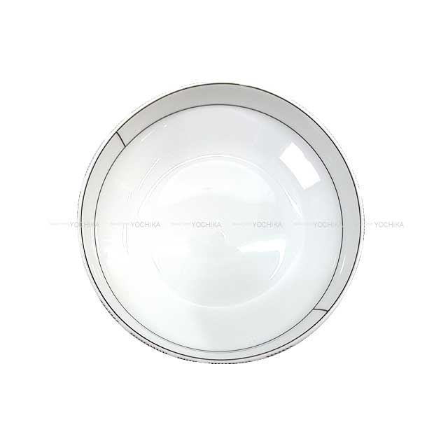 HERMES エルメス オーバルプレート 廃盤 サラダボウル ラリー24 13.5cm 白 (ホワイト)/グレー ポーセリン(陶器) 皿 新品未使用(HERMES Oval Plate Deletion Salad Bowl FALLYE24 13.5Cm Blanc (White)/Grey Porcelain Plate[EXCELLENT][Authentic])【あす楽対応】#yochika 2