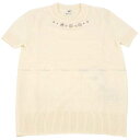 2021  HERMES ᥹ 硼ȥ꡼ ˥å ɡ 㡼 #34 ܥ꡼ 100% С ˥å ̤(2021 AW HERMES With short sleeve knit Medor charm #34 ivory Wool100% Si...