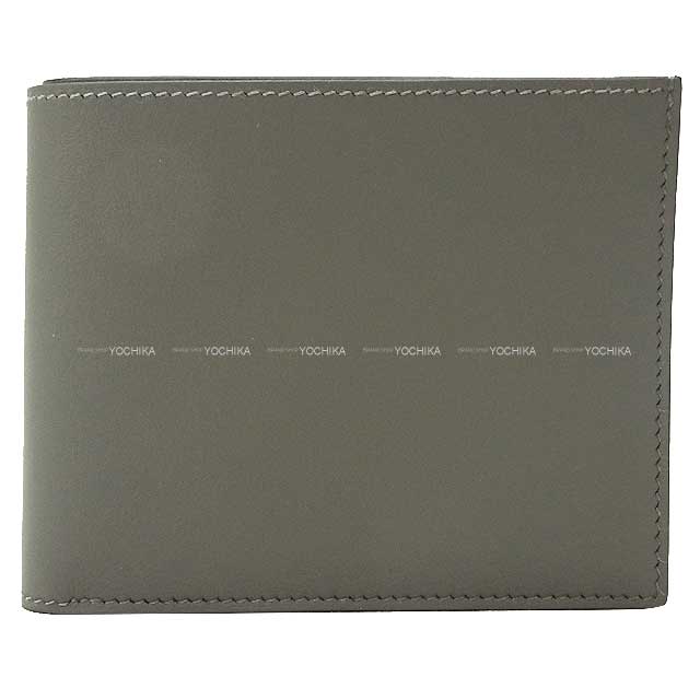 HERMES ᥹  ĥ ѥ å ᥤ䡼 ե ޤ B (HERMES CITIZEN Twill Compact Clochette Gris Meyer Veau Swift Bi-fold wallet[BRAND NEW][Authentic])ڤб#yochika