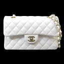 CHANEL Vl }gbZ 23 RR}[N Wtbv NVbN X[  (zCg) OChJ[t(LrAXL) VpS[h A01113 V_[obO (CHANEL Matelasse 23 COCO W Flap Classic Small Blanc Shoulder bag)yyΉz#yochika