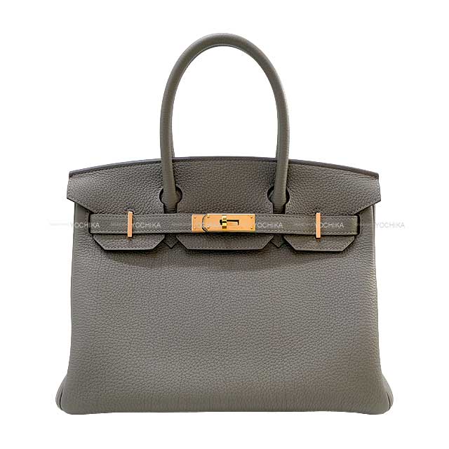 エルメス バーキン バッグ（レディース） HERMES エルメス バーキン30 グリメイヤー トゴ ローズゴールド金具 ハンドバッグ U刻印 新品未使用(HERMES Birkin30 Gris Meyer Veau Togo Rose Gold HW Handbag[EXCELLENT][Authentic])【あす楽対応】#yochika