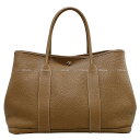 HERMES エルメス ガーデンパーティ 36 PM エトープ (エトゥープ) ネゴンダ シルバー金具 トートバッグ C刻印 ABランク【中古】([Pre-lo...