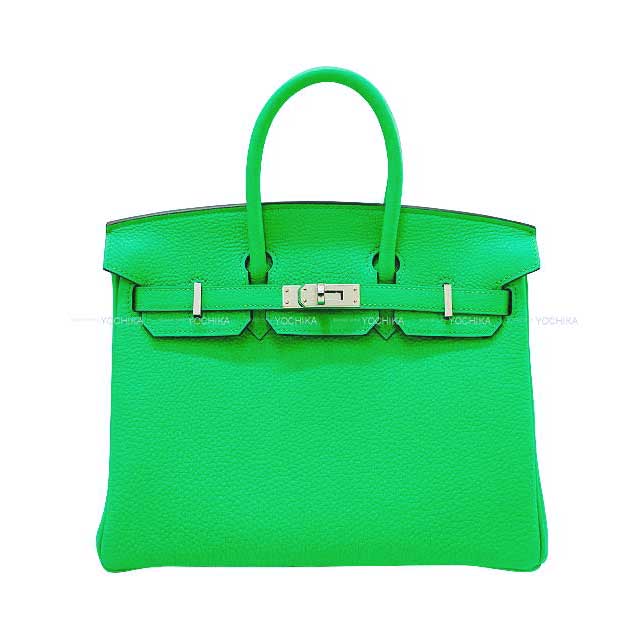 ハンドバッグ HERMES エルメス バーキン25 ヴェールコミック トゴ シルバー金具 ハンドバッグ W刻印 新品(HERMES Birkin25 Vert comics Veau Togo Silver HW Handbag[BRAND NEW][Authentic])【あす楽対応】#yochika