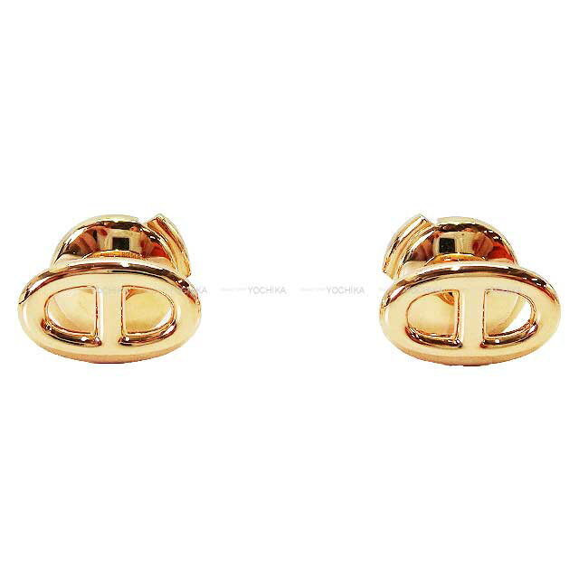 HERMES エルメス シェーヌダンクル ファランドール TPM K18PG ピアス 新品未使用(HERMES Chaine D'ancre Farandole TPM pierced earring[EXCELLENT][Authentic]) #yochikaのサムネイル