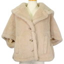 MAX MARA マックスマーラ CAMBUSA テディベア ケープ アウター サンドベージュ アルパカ 63%/カシミヤ 26%/シルク 11% S 14-73-60137 ポンチョ 新品(MAX MARA CAMBUSA Teddy Bear Cape outerwear Sand Beige Alpaca / Cashmere / Silk Poncho)