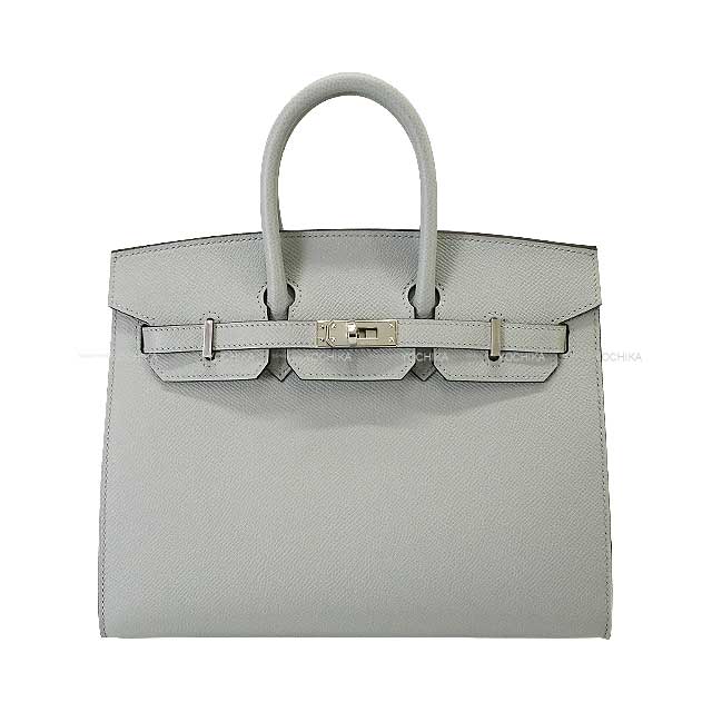 HERMES エルメス バーキン25 セリエ 外縫い ブルーグラシエ エプソン シルバー金具 ハンドバッグ W刻印 新品(HERMES Birkin25 Sellier Bleu Glacier Veau Epsom Silver HW Handbag[BRAND NEW][Authentic]) #yochikaのサムネイル
