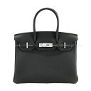 HERMES エルメス バーキン30 黒 (ブラック) トゴ マットシルバー金具 ハンドバッグ K刻印 新品(HERMES Birkin30 Noir (Bla...