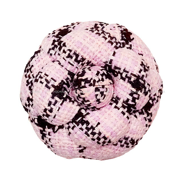 2025年春夏 プレタポルテコレクション CHANEL シャネル コサージュ ココマーク カメリア モチーフ ピンク/黒 (ブラック) コットン AA9624 ブローチ 新品(2025SS Preta Porter Collection CHANEL Corsage Coco mark Camellia Motif Pink/Noir (Black) Cotton broach)のサムネイル