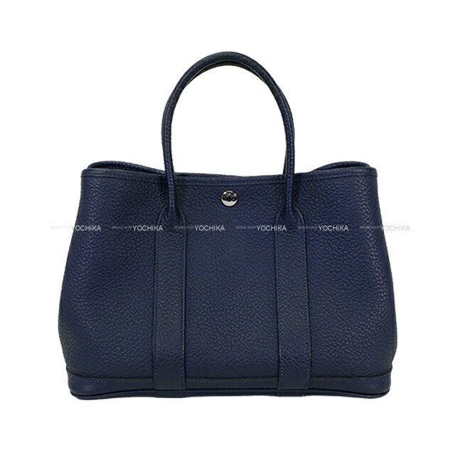 HERMES ᥹ ǥѡƥ 30 TPM ֥롼˥奤 ͥ С ȡȥХå T SA󥯡š([Pre-loved] HERMES Garden Party 30 TPM Bleu Nuit Veau Negonda Silver HW tote bag[USED SA][Authentic])