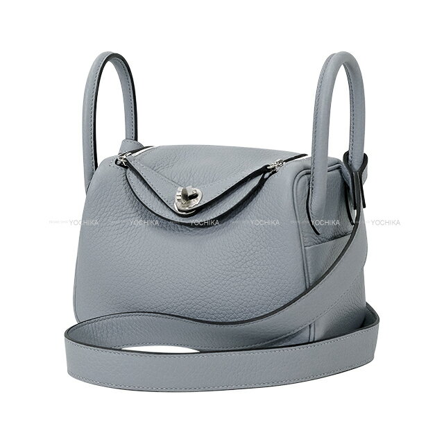 HERMES エルメス リンディ ミニ 20 グリパンタン トリヨンクレマンス シルバー金具 ショルダーバッグ K刻印 新品(HERMES Lindy mini 20 Gris Pantin Taurillon Clemence Silver HW Shoulder bag[BRAND NEW][Authentic])のサムネイル