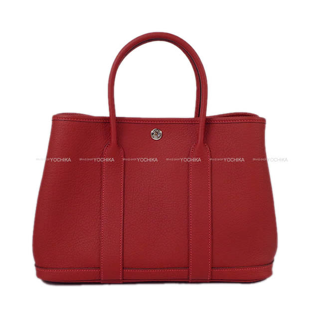 【ご褒美に★】HERMES エルメス ハンドバッグ ガーデンパーティ 30 TPM ルージュピマン ネゴンダ 新品未使用 (HERMES handbags Garden Party 30 TPM Rouge piment Negonda[Never used][Authentic])【あす楽対応】#yochika