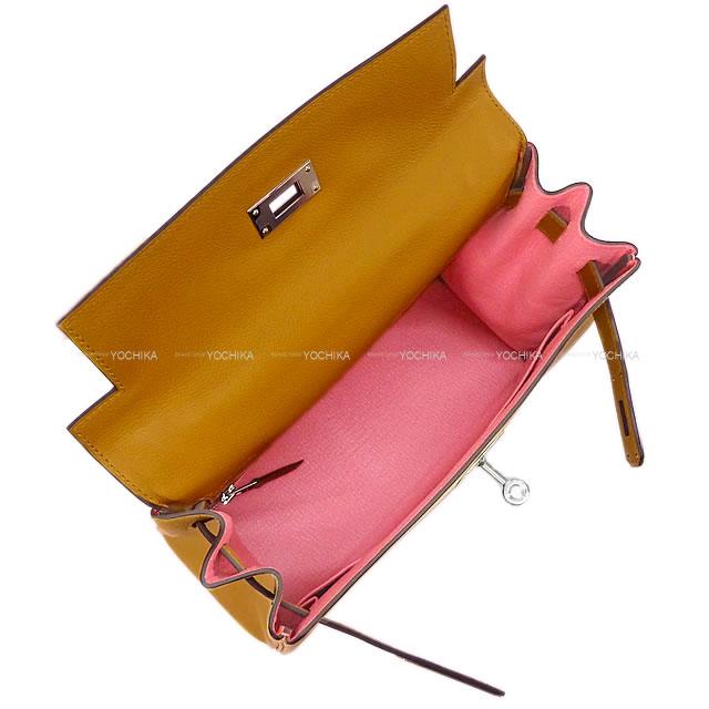 【ご褒美に★】HERMES エルメス ハンドバッグ ケリー28 内縫い ヴェルソ キャラメルXローズエテ(ローズデテ) エバーカラー シルバー金具 新品 (HERMES handbag Kelly 28 Retourne Verso Caramel/Rose Dete Ever Color SHW[Brand new][Authentic])【あす楽対応】#yochikaのサムネイル