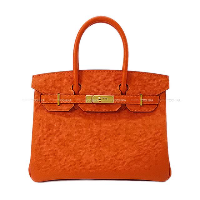 【ご褒美に★】HERMES エルメス ハンドバッグ バーキン30 フーオレンジ エプソン ゴールド金具 新品未使用 (HERMES Handbag Birkin 30 Feu Orange Epsom GHW[Never used][Authentic])【あす楽対応】#yochika