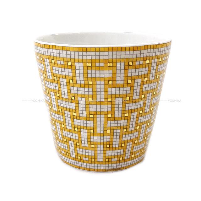 【ご褒美に★】HERMES エルメス ポーセリン マグカップ 190ml "モザイク 24" ゴールド 陶器 新品 (HERMES Pottery mug 190ml "Mosaic 24" Gold [Brand new][Authentic])【あす楽対応】#yochikaのサムネイル