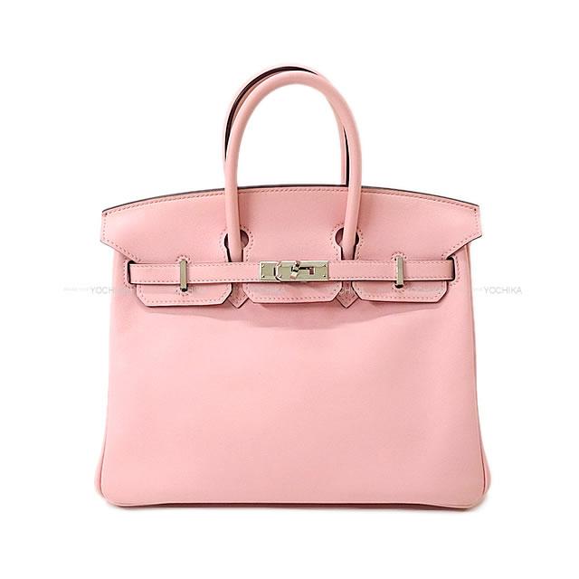 【ご褒美に★】HERMES エルメス ハンドバッグ バーキン25 ローズサクラ スイフト シルバー金具 SAランク【中古】 ([Pre-loved]HERMES handbags Birkin 25 Rose sakura Swift SHW[USED SA][Authentic])【あす楽対応】#yochikaのサムネイル