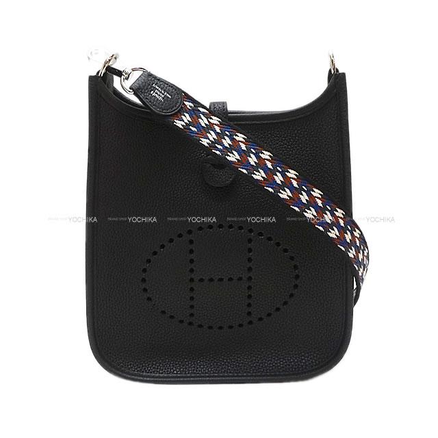 【ご褒美に★】HERMES エルメス ショルダーバッグ エブリン エヴリン 16 TPM サングル ジグザグ 黒(ブラック) 新品 (HERMES Shoulder Bag Mini Evelyne 16 TPM Sangles Zigzag Blac[Authentic])【あす楽対応】#yochikaのサムネイル