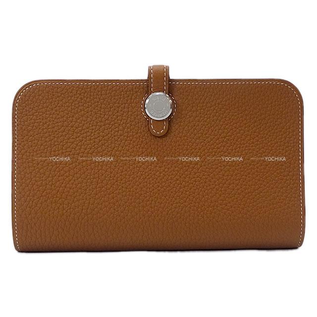 【ご褒美に★】HERMES エルメス 長財布 ドゴン GM ゴールド トゴ シルバー金具 新品 (HERMES Dogon Wallet GM Gold Togo SHW[Brand New][Authentic])【あす楽対応】#yochika