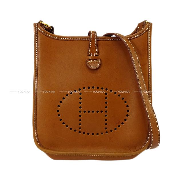 【ご褒美に☆】エルメス ショルダーバッグ ミニ エヴリン 16 TPM ロングストラップ フォーヴ バレニア ゴールド金具 ABランク【中古】 ([Pre-Loved]HERMES Shoulder bag Mini Evelyne TPM Long strap Fauve Barenia GHW[USED AB])【あす楽対応】#よちかのサムネイル
