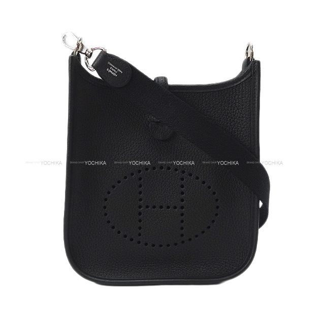 【ご褒美に★】HERMES エルメス ショルダーバッグ ミニ エブリン エヴリン 16 TPM 黒 トリヨンモーリス シルバー金具 新品 (HERMES Shoulder bag Mini Evelyne TPM Black Taulillon Mourice SHW[Brand new][Authentic])【あす楽対応】#yochikaのサムネイル