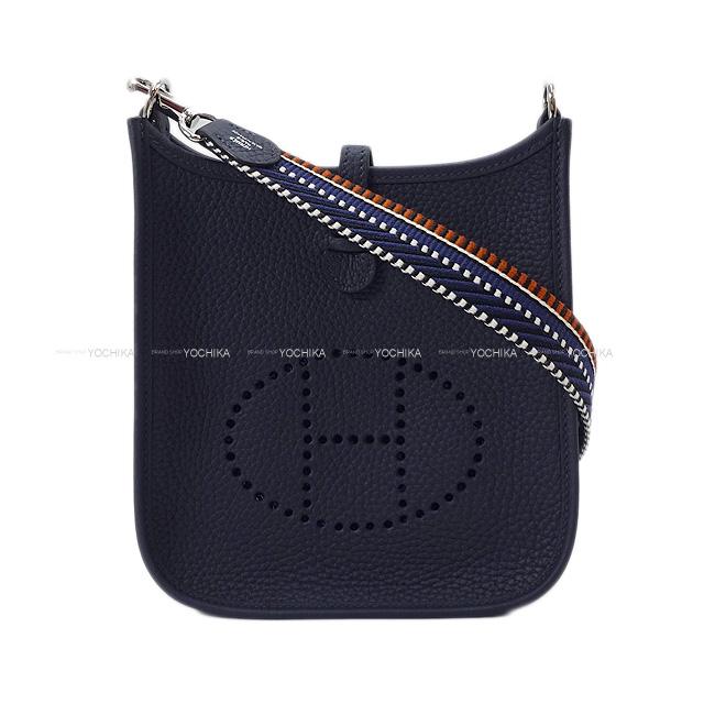 【ご褒美に☆】HERMES エルメス ショルダーバッグ エヴリン 16 TPM アマゾン サングル カヴァル ブルーニュイ トリヨン 新品未使用 (Shoulder Bag Evelyne 16 TPM Amazon Sangles Caval Blue nuit)のサムネイル