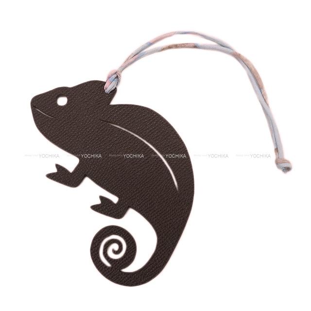 【ご褒美に☆】HERMES エルメス バッグチャーム プティアッシュ チャーム "カメレオン" ショコラXローズエグランタイン エプソンXトゴ 新品 (Bag charm Charm petit H "Cameleon" Chocolat/Rose Eglantine Epsom/Togo)のサムネイル