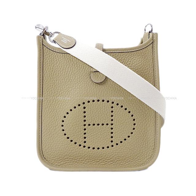 【ご褒美に★】HERMES エルメス ショルダーバッグ ミニ エブリン エヴリン 16 TPM アマゾン トレンチ/白(ホワイト) シルバー金具 新品 (HERMES Evelyne 16 TPM Amazone Shoulder BagTrench/Blanc(White) SHW[Brand new][Authentic])【あす楽対応】#yochikaのサムネイル