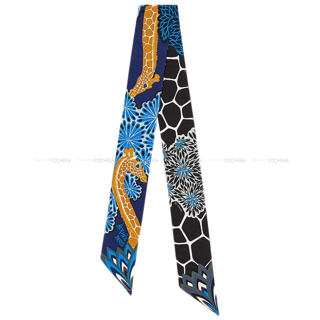 【ご褒美に★】2020年 秋冬 HERMES エルメス ツイリー スカーフ "三美神" ブルーニュイ/ゴールド/黒(ブラック) シルク100% 新品 (2020 A/W HERMES Twilly Scarf "THE THREE GRACES" Blue Nuit/Gold/Black Silk100%[Brand new][Authentic])【あす楽対応】#yochikaのサムネイル