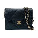 CHANEL シャネル マトラッセ ココマーク ミニ チェーン ウォレット カードケース 黒/ボルドー グレインドカーフ AP0238 ショルダーバッグ 新品未...