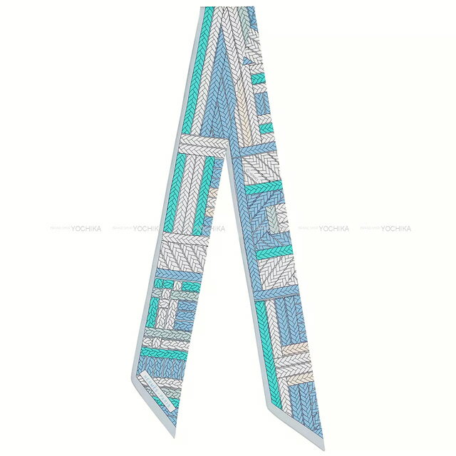 2022年春夏 HERMES エルメス ツイリー トレスH ブルージーン/グリスパール (グリペール/パールグレー) ..