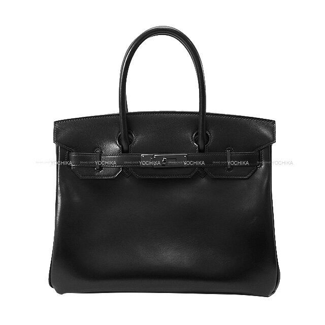 HERMES エルメス バーキン30 SO BLACK ソーブラック 黒 (ブラック) ボックスカーフ ブラック金具 ハンドバッグ N刻印 新品同様【中古】([Pre-loved] HERMES Birkin30 SO BLACK Noir (Black) Box Calf Black HW Handbag[LIKE NEW][Authentic])【あす楽対応】#よちか