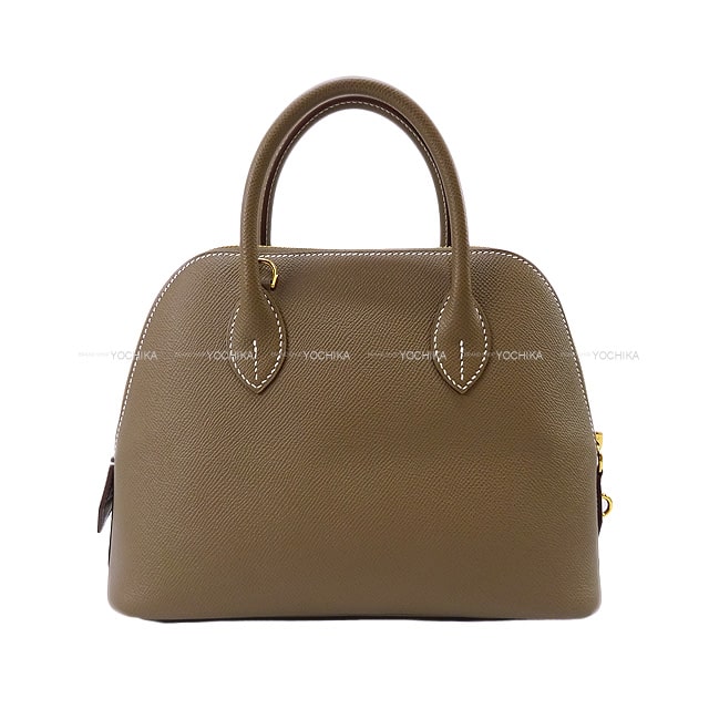 HERMES エルメス ボリード1923 25 エトープ (エトゥープ) エプソン ゴールド金具 ショルダーバッグ U刻印 新品未使用(HERMES Bolide1923 25 Etoupe Veau Epsom Gold HW Shoulder bag[NEVER USED][Authentic])【あす楽対応】#よちかのサムネイル