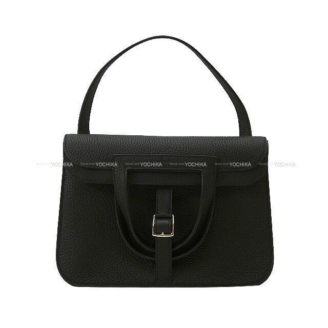 HERMES エルメス アルザン25 黒 (ブラック) トリヨンクレマンス シルバー金具 ショルダーバッグ B刻印 新品(HERMES Halzan 25 Noir (Black) Taurillon Clemence Silver HW Shoulder bag[BRAND NEW][Authentic])【あす楽対応】#よちか 1