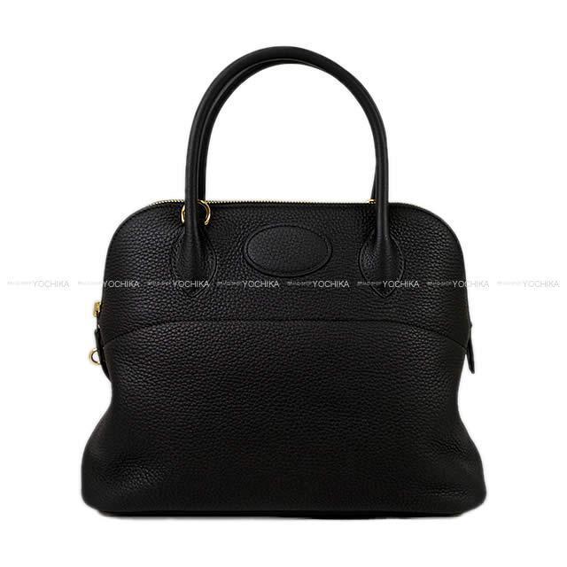 HERMES エルメス ボリード31 黒 (ブラック) トリヨンクレマンス ゴールド金具 ショルダーバッグ C刻印 新品未使用(HERMES Bolide31 Noir (Black) Taurillon Clemence Gold HW Shoulder bag[NEVER USED][Authentic])【あす楽対応】#よちかのサムネイル