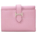 HERMES GX xARrl [VxXg Gv\ Vo[ O܂z U Vi(HERMES Bearn Combine Mauve sylvestre Veau Epsom Silver HW Tri-fold wallet[BRAND NEW][Authentic])yyΉz#悿