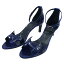 HERMES ᥹ ǥ H ȥå ҡ ץߥ70 #38 ֥롼쥯ȥå 륢ꥲ С  ̤(Ladies H Motif with strap heel PREMIERE 70 #38 Bleu Electrique Crocodile Alligator Lisse sandals)