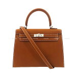 HERMES᥹꡼25˥եХ˥С񥷥ХåU(HERMESKelly25SellierFauveVeauBareniaSilverHWShoulderbag[BRANDNEW][Authentic])ڤб#