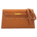 HERMES エルメス 2WAY ケリーエラン ゴールド ヴォーマダム ゴールド金具 クラッチバッグ B刻印 新品(HERMES 2WAY Kelly Elan Gold Veau madame Gold HW Clutch bag[BRAND NEW][Authentic])【あす楽対応】#よちか