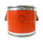 HERMES ᥹ ꥨ ɥܥå ⡼  ϶ ɥơ֥ ա ޥåȥС ̤(HERMES Sellier Saddle box Small Harness case Side table Feu Orange Mat Silver HW[EXCELLENT][Authentic])ڤб#