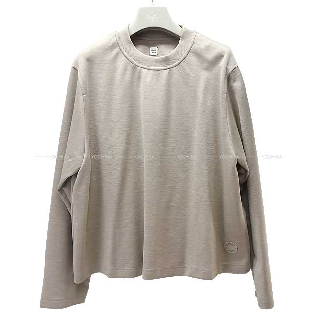 HERMES GX ZGpb`t XEFbg #38 { 51/40/iC9 Z[^[ Vigp(HERMES Sweatshirt with Serie patch #38 51% cotton/40% silk/9% nylon Sweater[EXCELLENT][Authentic])yyΉz#悿
