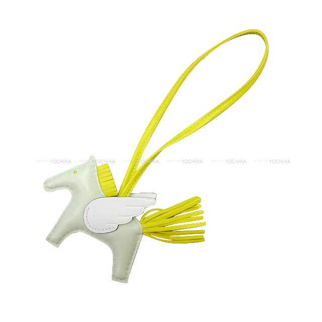 HERMES ᥹ ǥ ڥ PM ե/饤/ ˥塼ߥ() Хå㡼 B (HERMES Rodeo Pegasus PM Vert Fiz/Lime/Blanc(White) Agneau Milo bag charm[BRAND NEW][Authentic])ڤб#